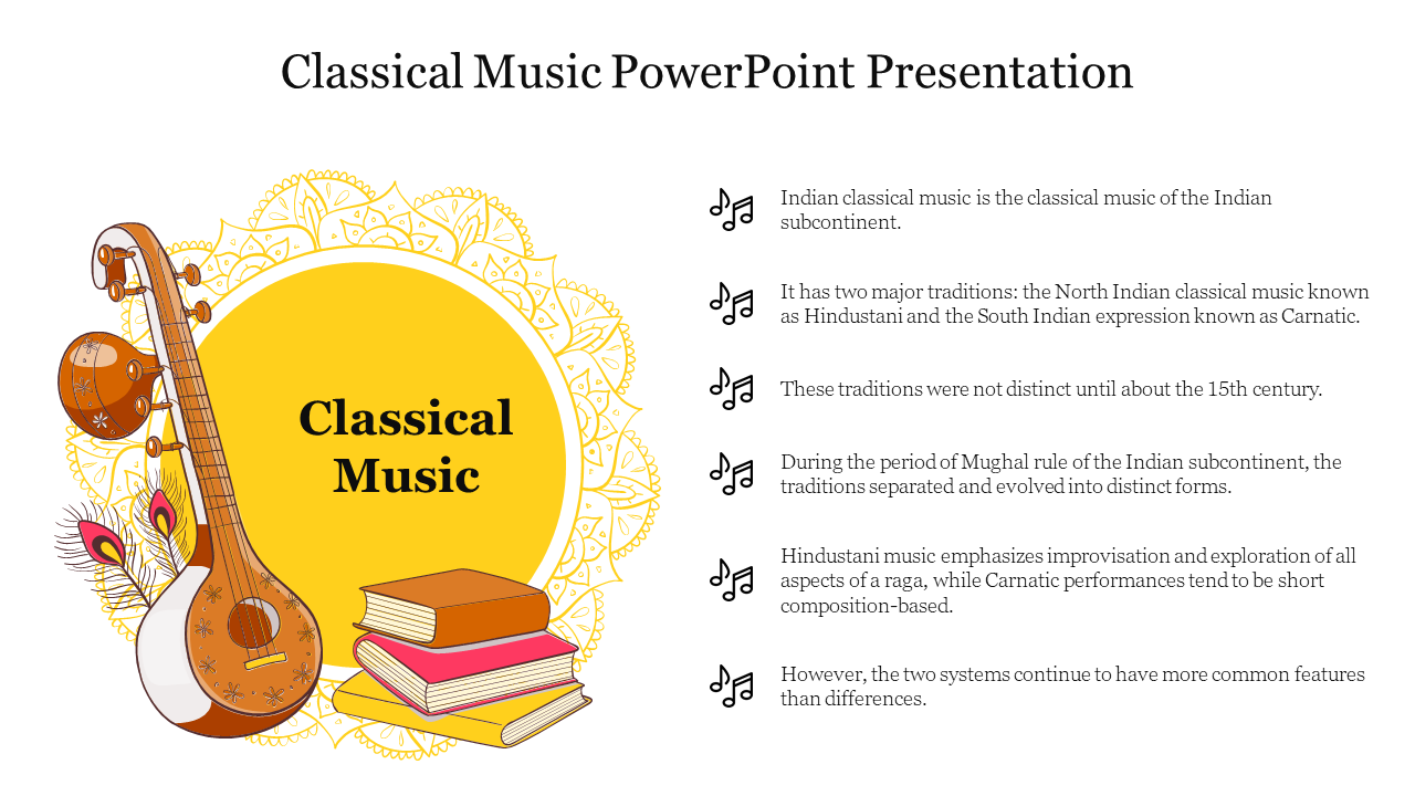 topics about music for a presentation